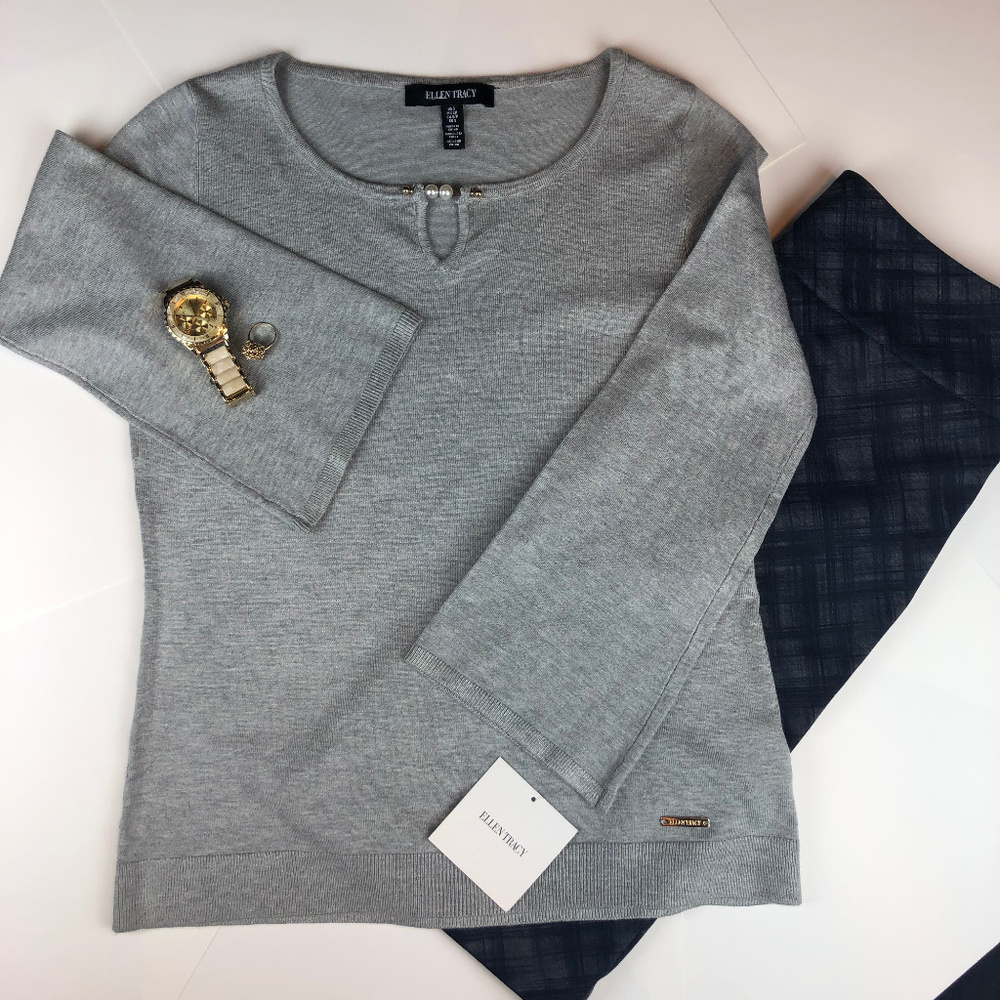 Ellen Tracy Bell Sleeve Sweater